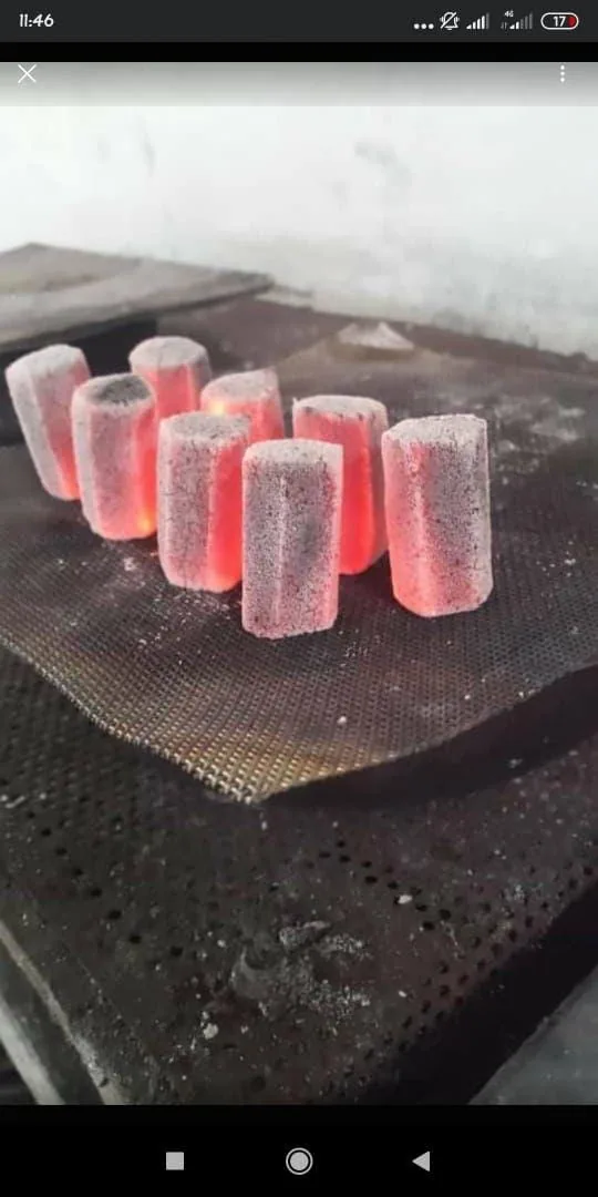 Glowing charcoal