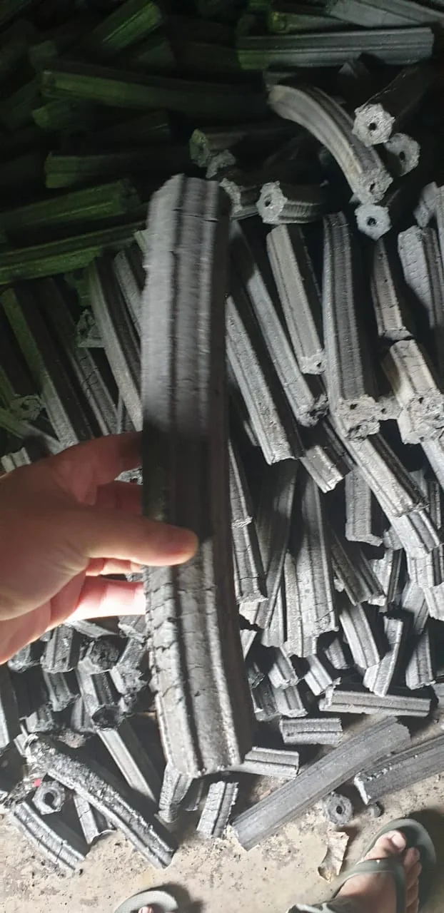 Long charcoal pieces